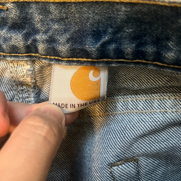 Carhartt Men's Straight Leg Relaxed Fit Blue Jeans Size 36x30 - Picture 4 of 6